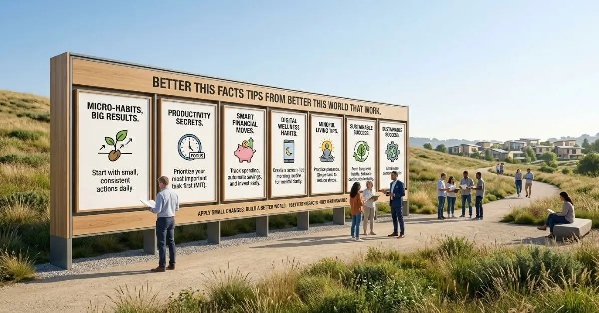 BetterThisFacts Tips From BetterThisWorld That Work
