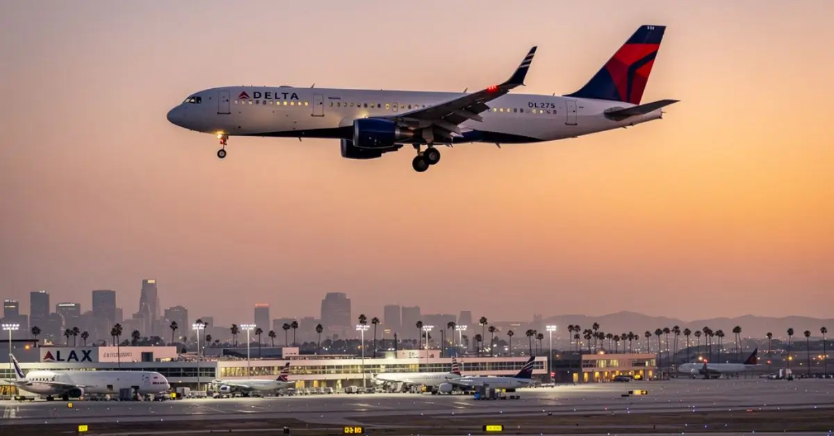 delta flight dl275 diverted lax